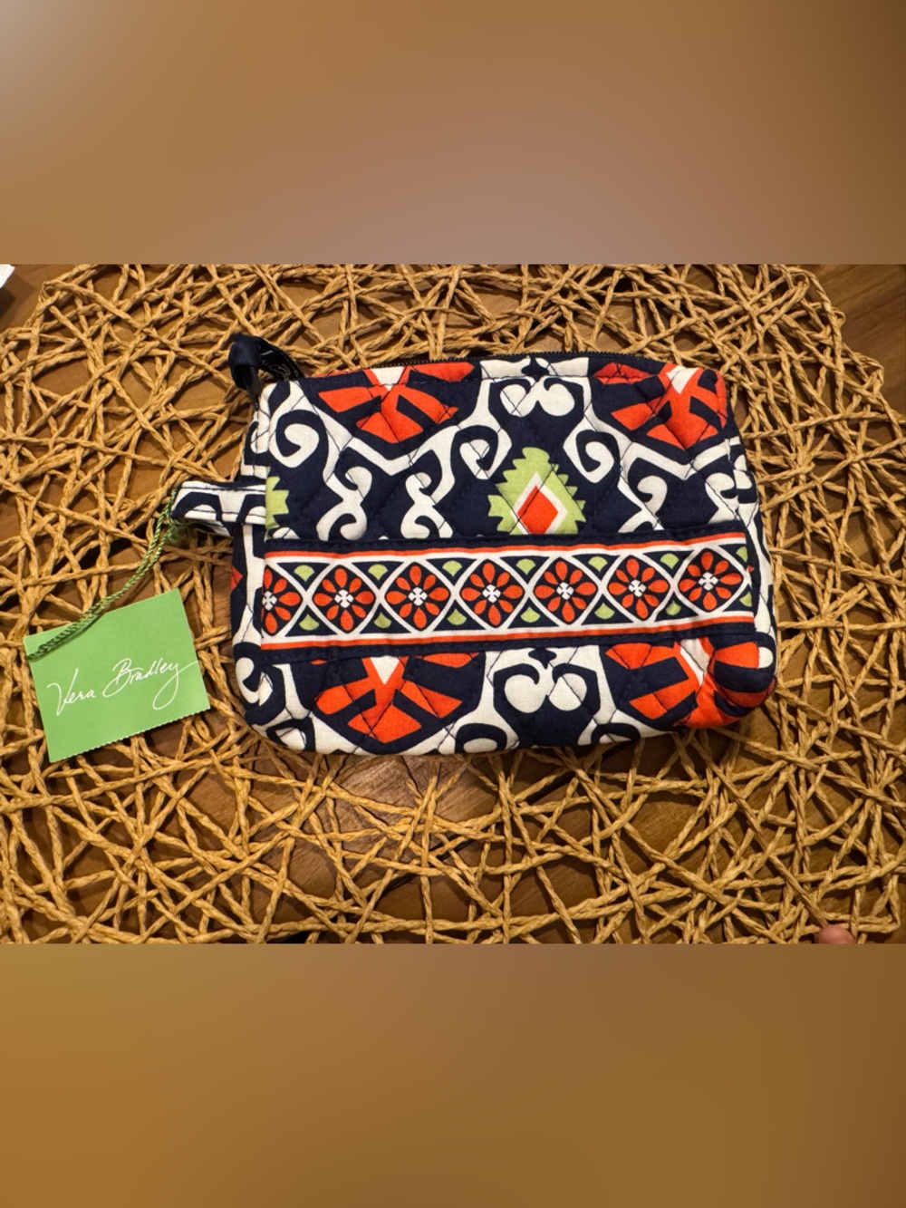 Vera Bradley Quilted Floral Small Cosmetic Pouch NWT
